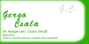 gergo csala business card