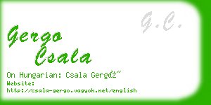 gergo csala business card